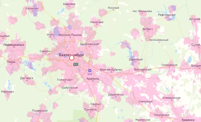Зона покрытия Мегафон в городе Геленджик и области 